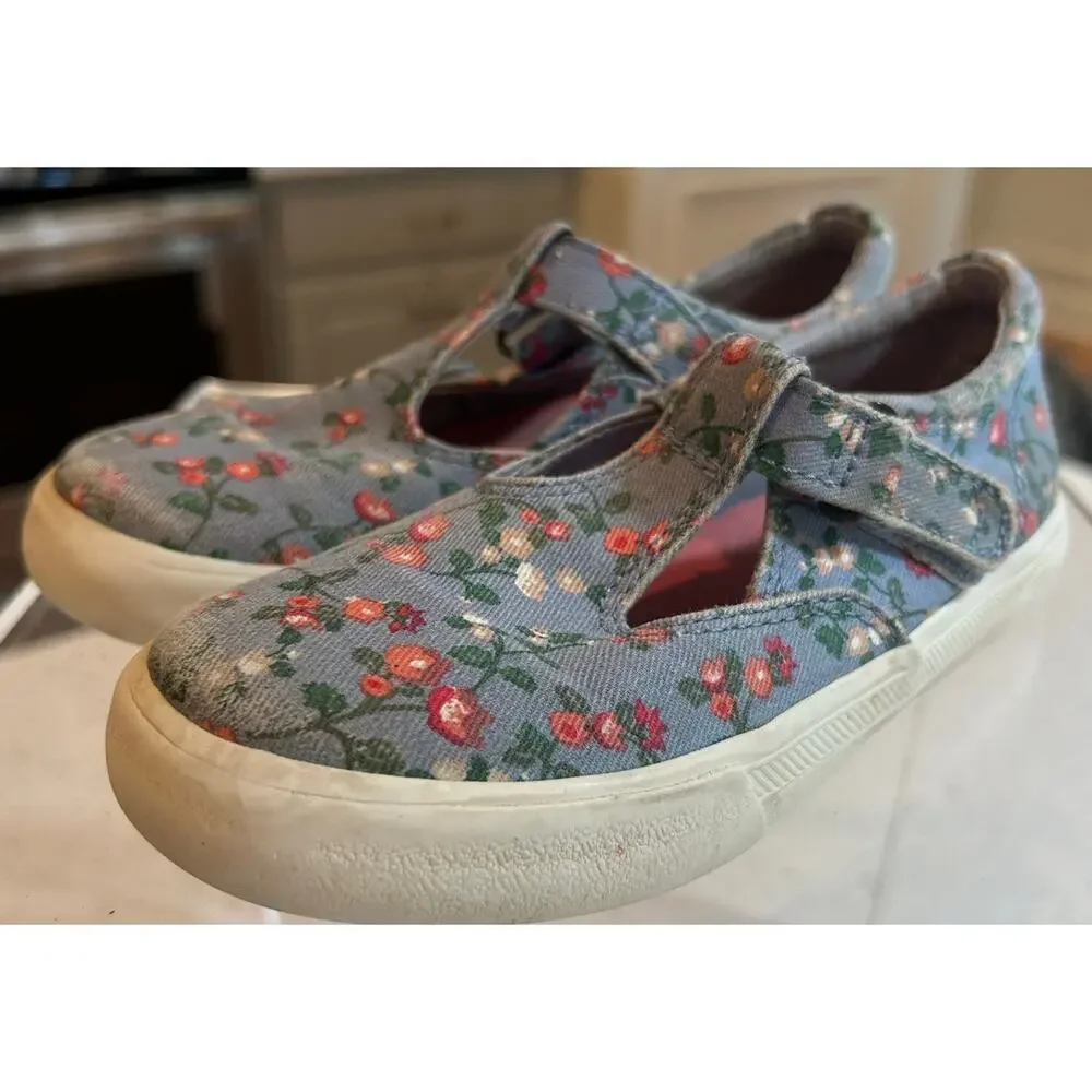 Keds Floral Mary Jane Sneakers - Kids Size 11M - Cute & Comfy!
